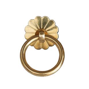 新中式仿古黄铜拉手老式家具柜门抽屉中药柜铜拉环铜圆形小拉手