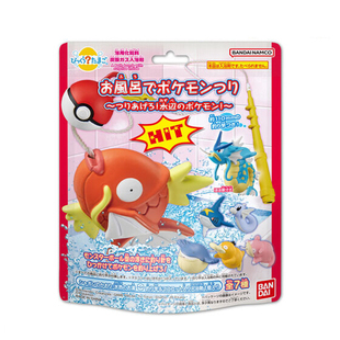 万代泡澡球宝可梦钓可达鸭暴鲤龙丑鲤鱼呆壳兽哈克龙钳蟹儿童玩具