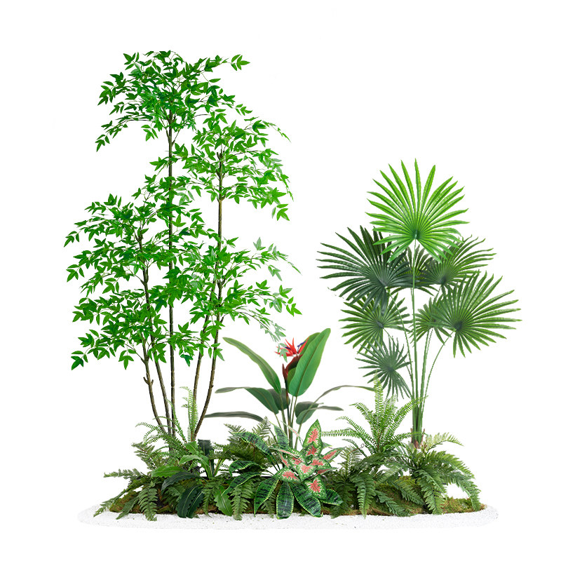 室内仿真绿植造景商场橱窗装饰