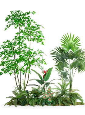 室内仿真绿植造景商场橱窗装饰