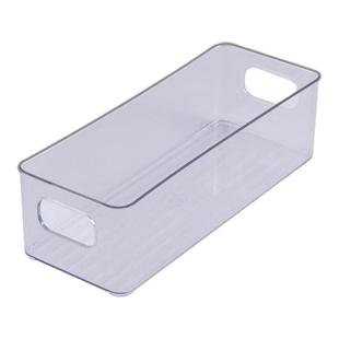 桌面宿舍收纳盒长条窄长型长方形亚克力透明杂物小物件抽屉分隔盒