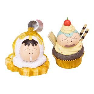 韩国正版蜡笔小新甜品公仔蛋糕小葵阿呆盲盒卡通手办创意摆件礼物