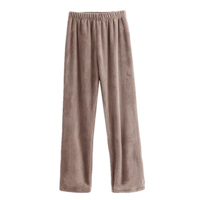 抢购价暖暖直筒裤珊瑚绒保暖女裤