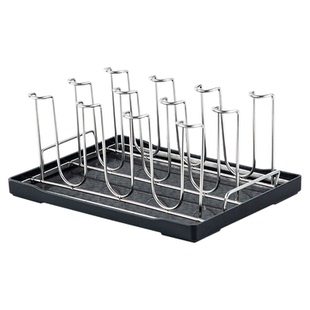 小白酒杯架不锈钢12平高杯架玻璃杯倒扣杯架客厅餐厅沥水杯架简约