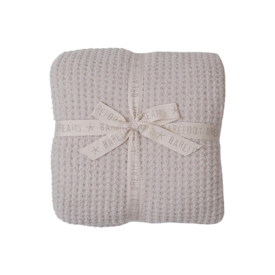 Barefoot Dreams Full/Queen CozyChic Waffle Bed Blanket Taupe