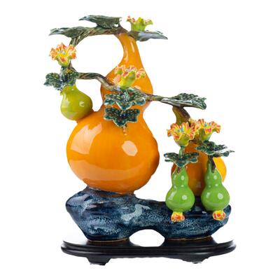 葫芦石湾公仔陶瓷摆件中式