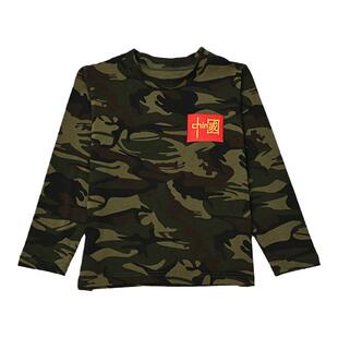 男童迷彩t恤纯棉上衣儿童加厚打底衫冬装长袖衣服男孩秋衣迷彩服