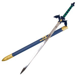 塞尔达荒野之息林克大师之剑天空剑驱魔剑金属武器模型cos未开刃