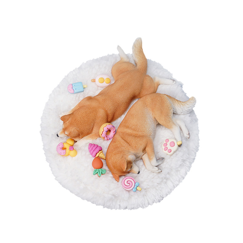 【JXK官方店】趴睡柴犬模型手办