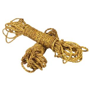 糯稻草绳加粗长绳草编绳装饰手工绳子编织草绳网格装饰绳宠物爬绳