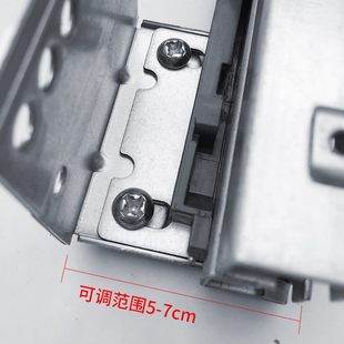 厨房拉篮用五金配件阻尼侧滑轨轨道底部厨柜装抽屉导轨碗柜滑道