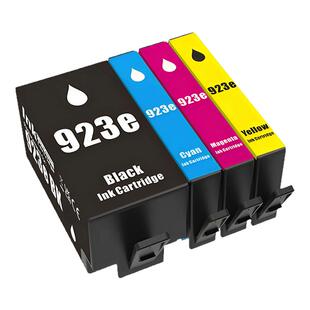 适用惠普923/924/925e黑彩色墨盒HP 8120e 8122e 8124e打印机墨水