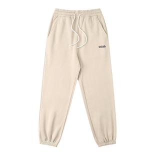 WEBALLER加绒运动裤男秋冬季美式篮球卫裤保暖加厚宽松跑步长裤