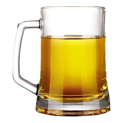 土耳其帕莎进口水晶玻璃带把啤酒杯饮料杯水杯玻璃杯泡茶杯