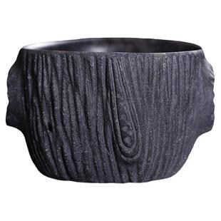 冰碛岩茶杯中式复古手工家用主人杯品茗杯茶盏单杯石茶杯功夫茶具