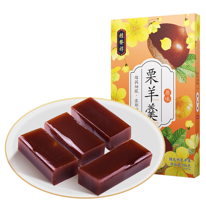 桂发祥十八街栗羊羹256g天津特产红豆栗子羹