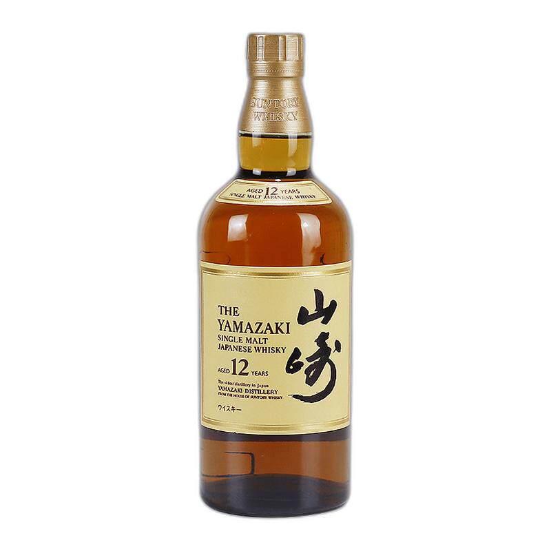 日本直邮三得利山崎12年单一麦芽威士忌口感细腻淡雅禅香700ml