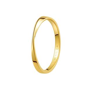 YIN隐「隐」系列莫比乌斯环1.8戒指 18K金素圈情侣对戒节日礼物