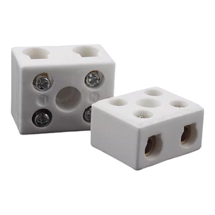 陶瓷接线端子耐高温排绝缘高频瓷电线快速对接头电炉耐热接线柱