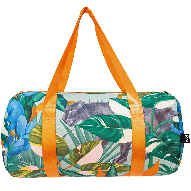 LOQI短途出游包单肩斜挎健身包轻便折叠大容量包花卉森系旅行包