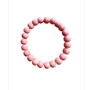 天然收藏级七宝粉贝珍珠手串女老形珠路路通手链贝壳化石招桃花运