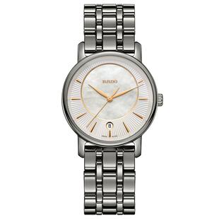 Rado雷达官方钻霸系列女陶瓷手表女石英表瑞士进口腕表