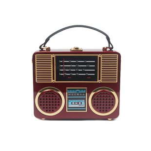 2025春夏新款创意个性美式复古录音机磁带手提斜挎包女设计感小众