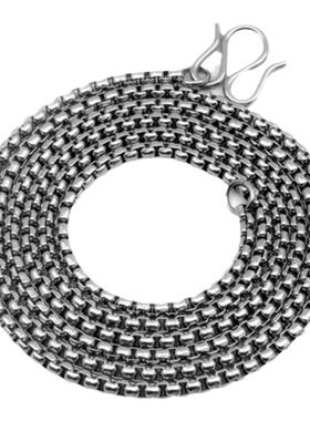 泰国佛牌挂链子一挂单挂细款钛钢