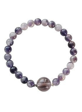 天然紫水晶手链招财上岸手串