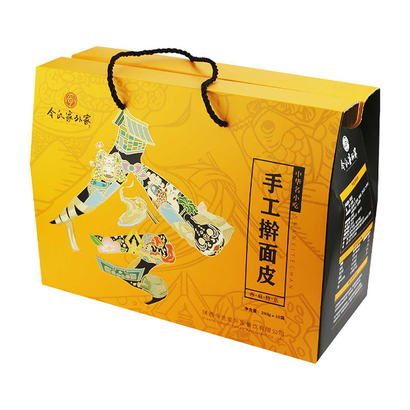 令氏家外家真空擀面皮年货礼盒装