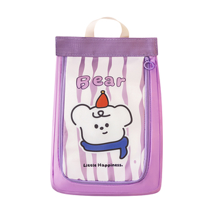 可爱鞋袋出差旅行鞋子收纳袋行李箱便携手提式防尘双层大容量鞋包