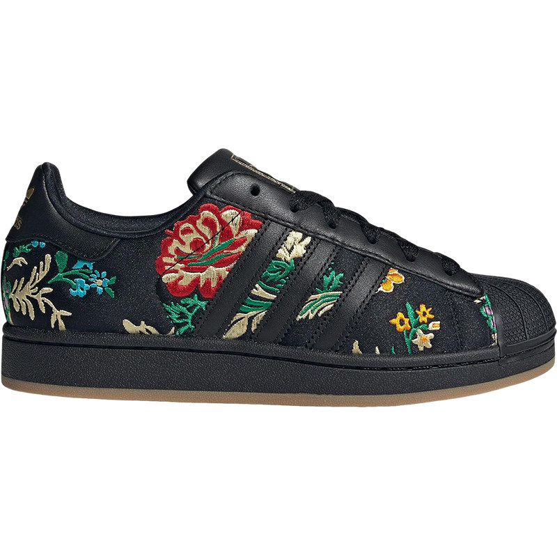 Adidas/阿迪达斯正品三叶草女士运动花卉印花经典休闲板鞋JS4045
