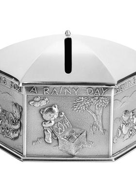 皇家雪兰莪ROYAL SELANGOR泰迪熊的野餐卡通储蓄罐马来西亚锡制品