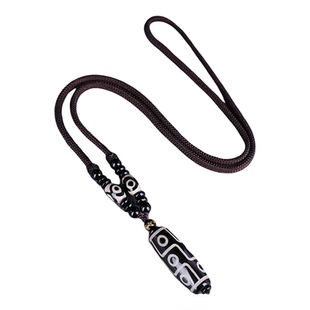 三九眼天珠吊坠挂绳玛瑙挂件绳棕绳项链绳玉佩玉器绳子挂坠绳