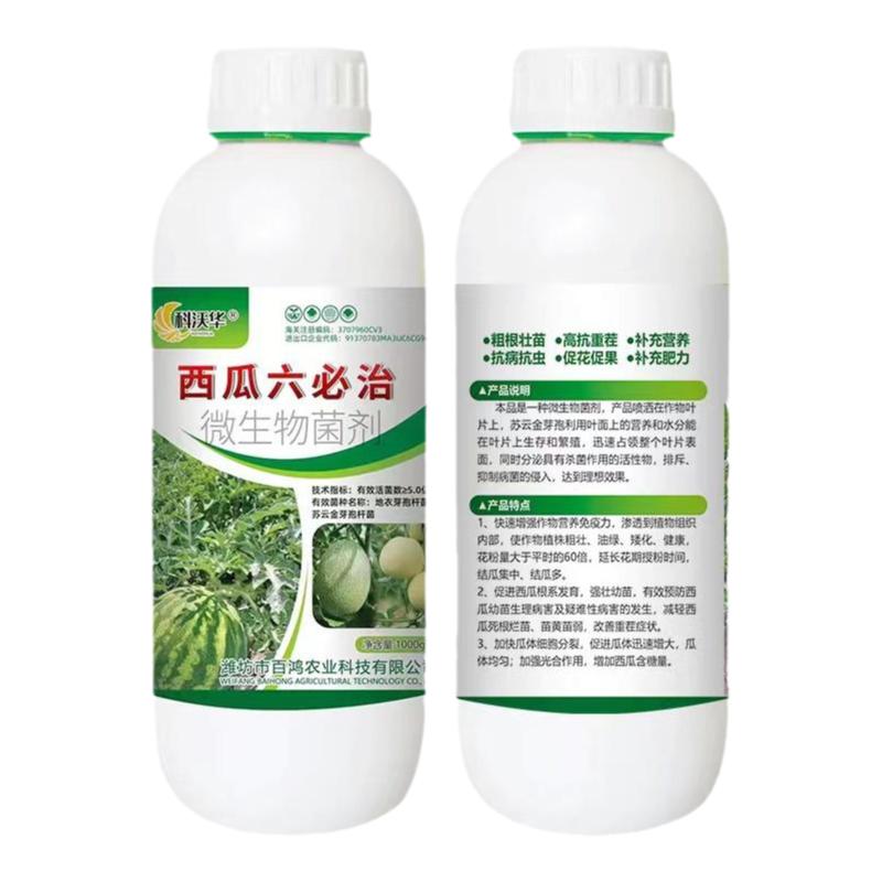 西瓜六必治生物菌剂叶面专用肥