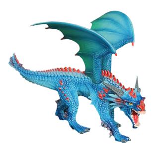 儿童玩具魔兽仿真动物模型火龙海龙三头龙狂野龙冰霜巨龙神话飞龙