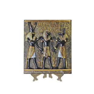 埃及法老金字塔卢克索壁画摆件木乃伊浮雕儿童房纪念石板画装饰品