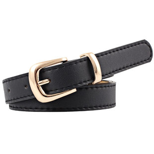 红色腰带女装饰金扣裤带韩版潮时尚百搭休闲简约牛仔裤袋学生皮带