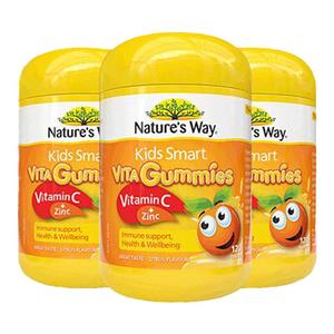NaturesWay佳思敏儿童维生素C软糖VC儿童补锌120粒*3