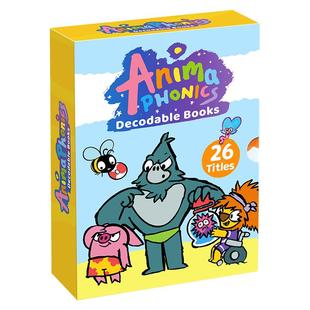 文脉书局Anima 趣味拼读解码书26册 强化48个核心音素 训练300+拼读单词 练习CVC CCVC CVCC拼读