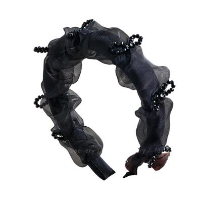 【原版】黑色气质发箍女高级感发饰蝴蝶结发卡洋气高颅顶时尚头箍
