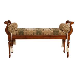 美式床尾凳欧式实木成人换鞋凳复古布艺长凳妆凳玄关凳沙发撂跤凳