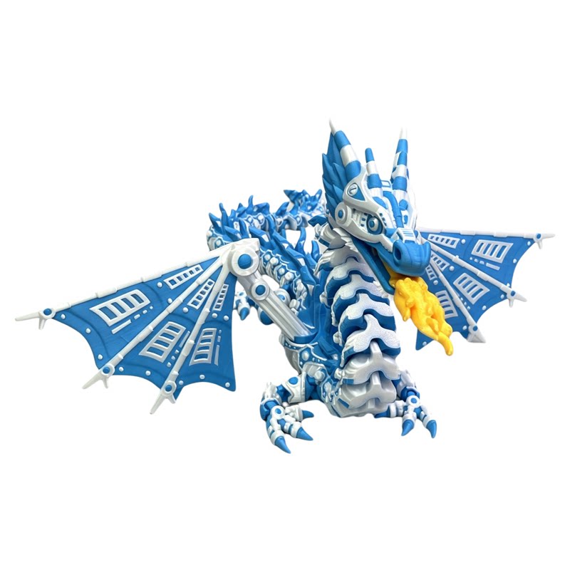 3D打印仿真喷火龙可动摆件