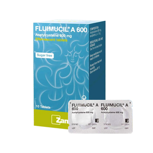 瑞士Fluimucil橙树化痰素泡腾片泰版乙酰半胱氨酸600mg止咳祛痰