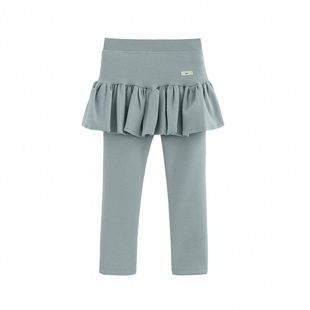 砚台家童装女童裙裤假两件打底裤2025冬新款儿童加绒加厚外穿长裤