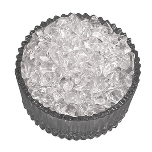 天然高透白水晶净化消磁石容器套装3A白水晶碎石手串消磁水晶原石