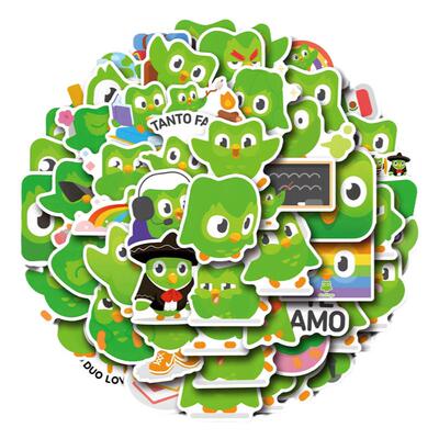 55张图标Duolingo装饰防水贴纸