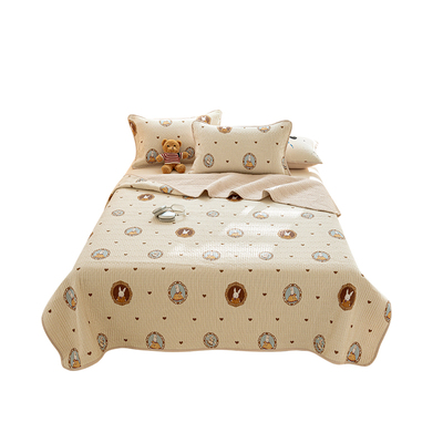 纯棉夹棉床盖床单平整防滑