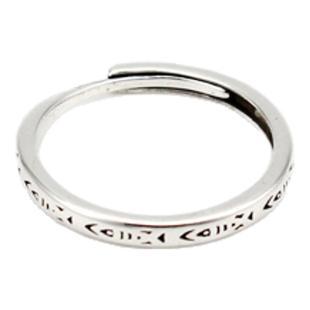 DEMONTEARS【锦鲤】镀银复古小众设计戒指男女个性开口可调节指环