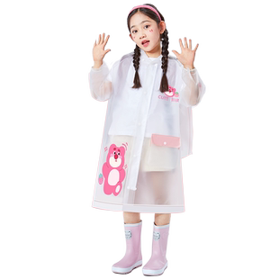 儿童雨衣男女童学生专用长款全身防暴雨服女孩透明防水中大童雨披